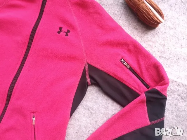 🧭 UNDER ARMOUR Polartec / XS-S* / дамска трекинг поларена блуза пуловер флиис, снимка 15 - Блузи с дълъг ръкав и пуловери - 46829097