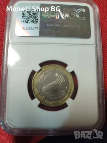 1 лв.2002г.  Св, Иван Рилски - MINT ERROR NGC , снимка 4 - Нумизматика и бонистика - 47174024