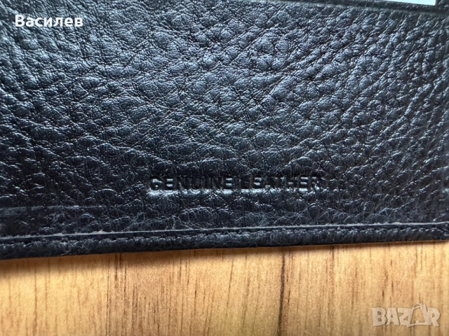 J. Wilson мъжки портфейл портмоне естествена кожа плюс подарък кейс за документи и карти внос Англия, снимка 8 - Портфейли, портмонета - 47245277