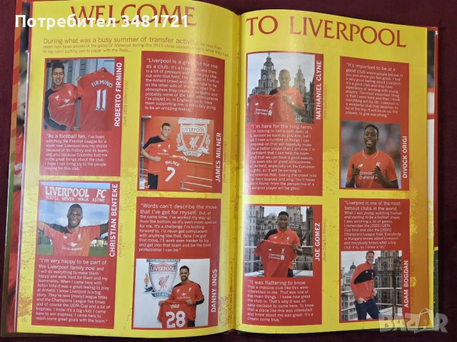 The Official Liverpool FC Annual 2016, снимка 5 - Енциклопедии, справочници - 53748929