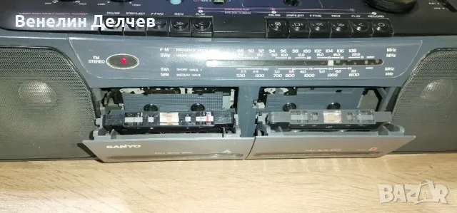 Двукасетен радиокасетофон Sanyo MW731 K, снимка 12 - Радиокасетофони, транзистори - 48437143