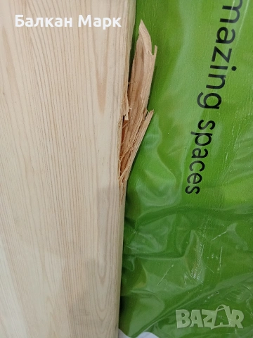 Дървен плот Бор (Kiefer) – 1200x300x18 мм с дефект , снимка 3 - Други - 53922979