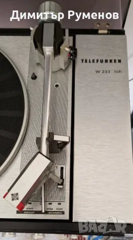 Грамофон Telefunken W233 HI FI, снимка 5 - Грамофони - 49138606