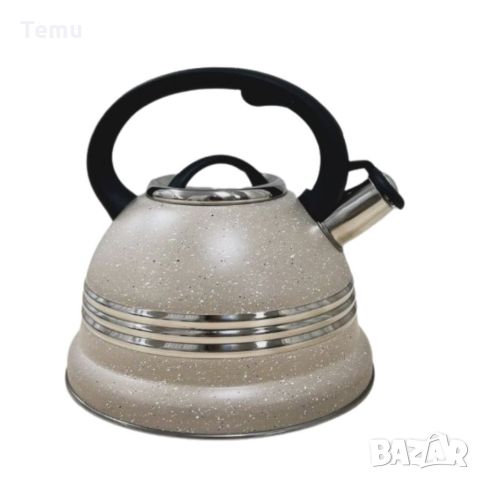 Луксозен чайник от неръждаема стомана и мраморно покритие, 3L, снимка 4 - Аксесоари за кухня - 46420204