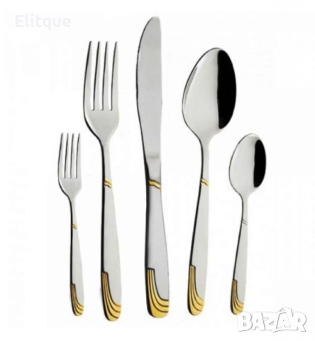 Прибори 30ч. Bohmann, кутия, 18/10 s/s, неръждаема стомана, снимка 4 - Други - 52818707