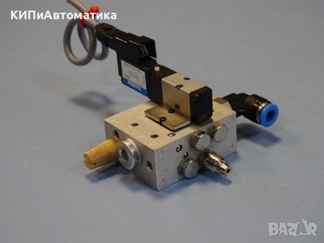 пневматичен разпределител Festo PRMZ-5-M5-2 / MZH-3-1.5-L-LED Pneumatic valve, снимка 8 - Резервни части за машини - 46742237