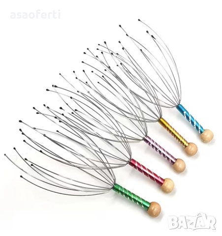 Релаксиращ Масажор за Глава (Скалп) – Облекчава Стреса и Главоболието, снимка 9 - Масажори - 52551447