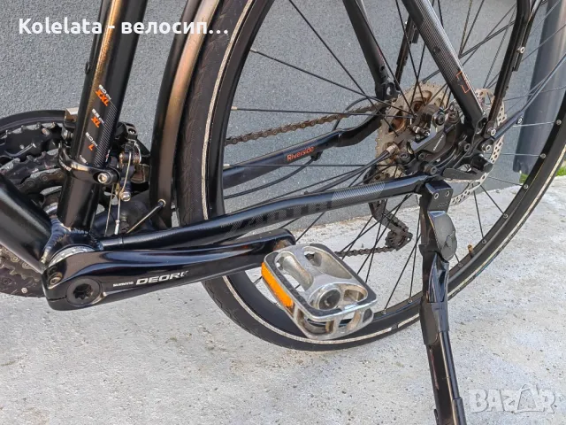 28" Riverside, Deore XT, L размер, алуминиев трекинг велосипед, снимка 11 - Велосипеди - 50040479