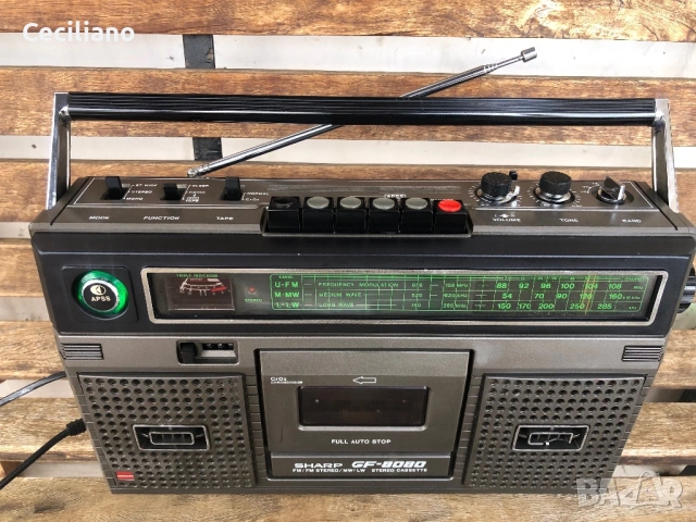 SHARP GF 8080E(Japan)  Работещ !, снимка 7 - Радиокасетофони, транзистори - 53723879