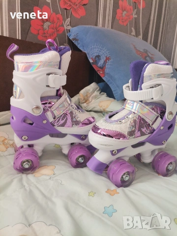 Ролкови кънки за момиче. Светещи, снимка 9 - Детски обувки - 53244078