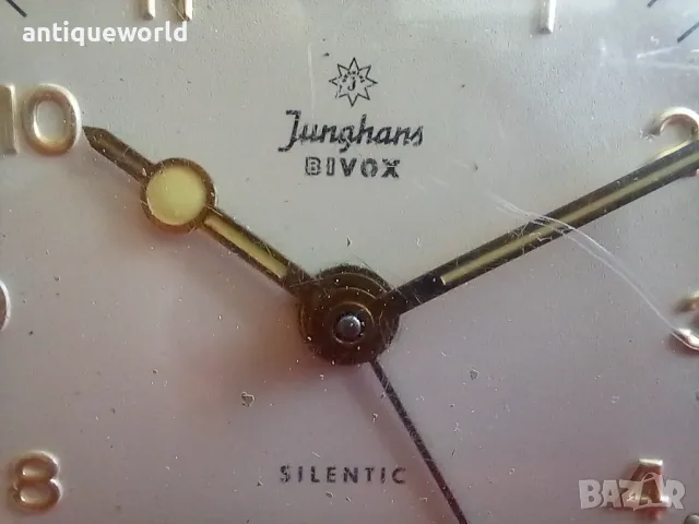 Стар Часовник, Будилник ЮНГХАНС, Junghans Bivox Silentic, снимка 5 - Антикварни и старинни предмети - 50121672