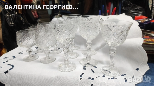 Кристални чаши нови 