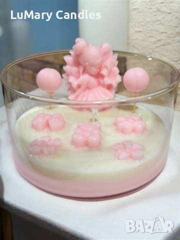 Свещ “ Розова нежност”, снимка 8 - Други - 53284210