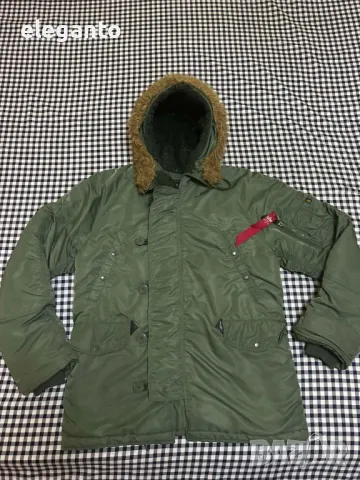 Alpha Industries N-3B зимна дебела мъжка  парка размер М, снимка 3 - Якета - 48416452