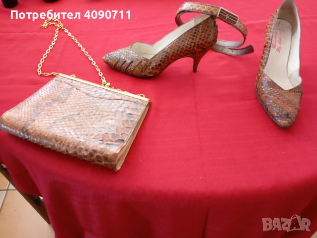 Комплект обувки, чанта и колан, снимка 1 - Дамски обувки на ток - 45633397
