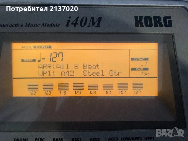 Продавам Korg I 40 arranger sound module има вход за миди китара с 15 банки за  ефекти , снимка 2 - Синтезатори - 53051886