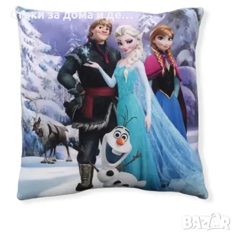 ✨ Плюшена възглавница Frozen , снимка 5 - Спално бельо и завивки - 46827466