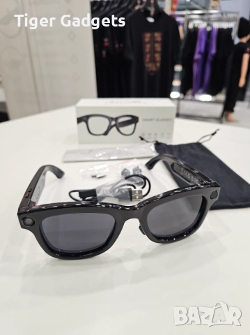 M01 Pro AI смарт очила с камера Bluetooth WiFi гласов асистент, снимка 5 - Друга електроника - 54189452