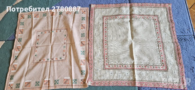 Колекция ретро покривки и каренца - голями, ръчно плетени, бродерия, снимка 4 - Покривки за маси - 51115832