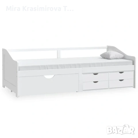 Бяло легло - кушетка, снимка 2 - Спални и легла - 53820794