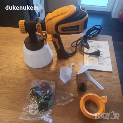 Електрически пистолет за боядисване 700W, 1200 мл, 4 дюзи, 3 режима, снимка 7 - Други инструменти - 52721901