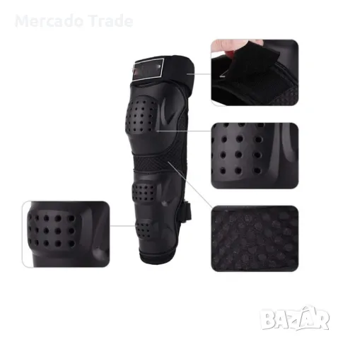 Комплект наколенки и налакътници за мотор, Протектори, Черен, снимка 2 - Аксесоари и консумативи - 49729673