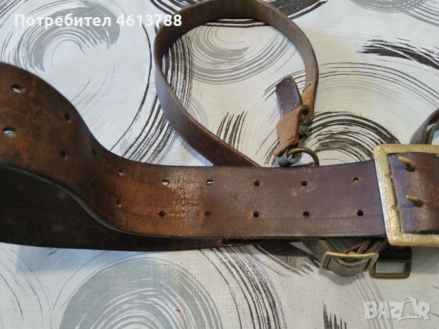 Военен кожен колан, снимка 5 - Колани - 53838503