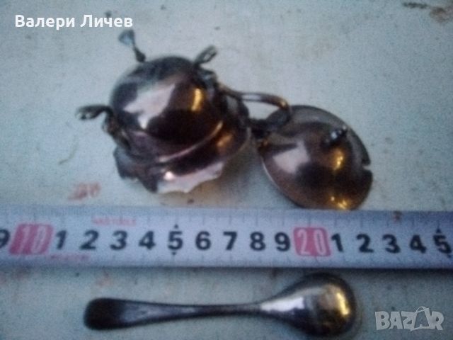 Посребрен хайверник, снимка 4 - Антикварни и старинни предмети - 46419626