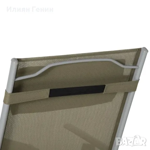 Шезлонг Outsunny, плажен шезлонг, градински шезлонг, сгъваем шезлонг с възглавница, снимка 12 - Градински мебели, декорация  - 50359314