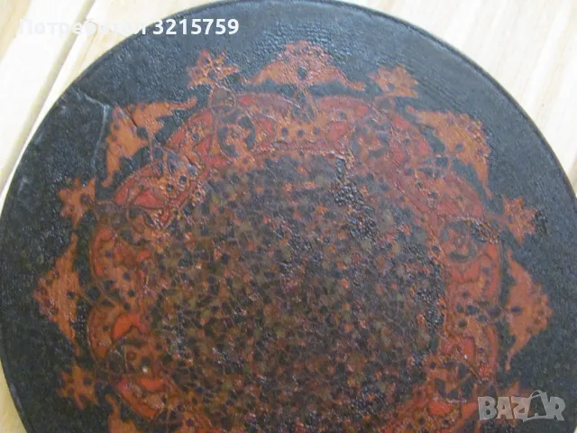 19 век дървена чиния -декорация, снимка 2 - Антикварни и старинни предмети - 50324168