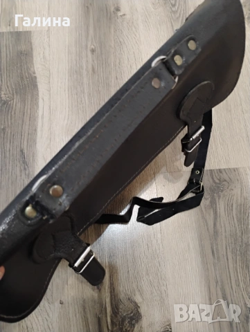 Черна чанта от естествена кожа, снимка 4 - Чанти - 54029432