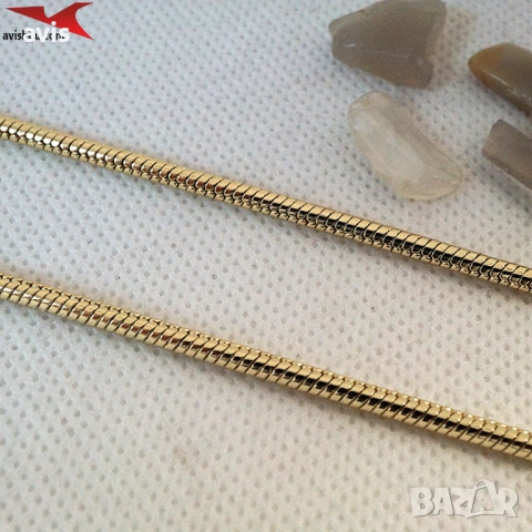 Синджир с 14К златно покритие 254570, снимка 3 - Колиета, медальони, синджири - 52985556
