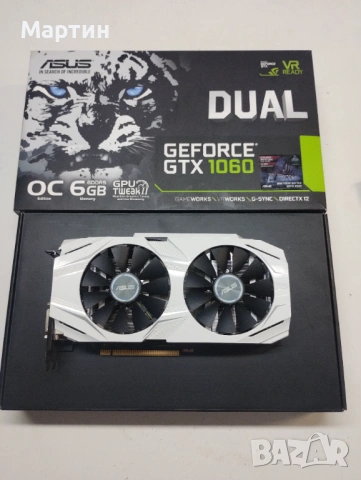 GeForce GTX 1060 6GB ASUS DUAL, снимка 3 - Видеокарти - 53528301