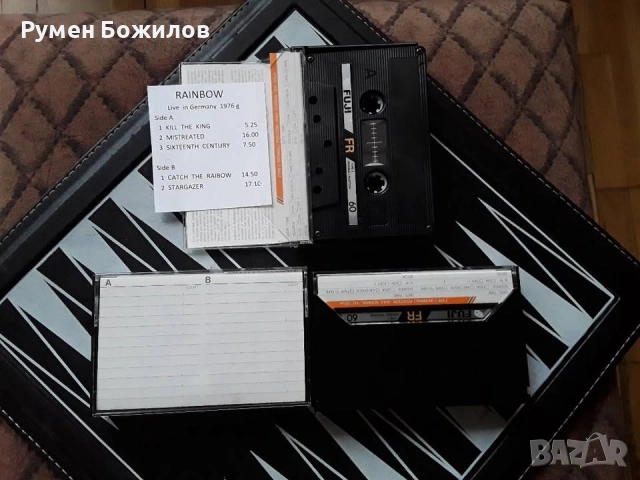 10 запазени и много добри касети FUJI FR с ХАРД РОК, снимка 4 - Аудио касети - 52853811