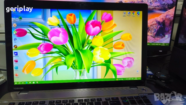 Голям и Бърз 17.3 Лаптоп Toshiba с Intel Core i7 / 16Gb RAM / Видеокарта 4Gb / SSD + HDD, снимка 2 - Лаптопи за дома - 52698471