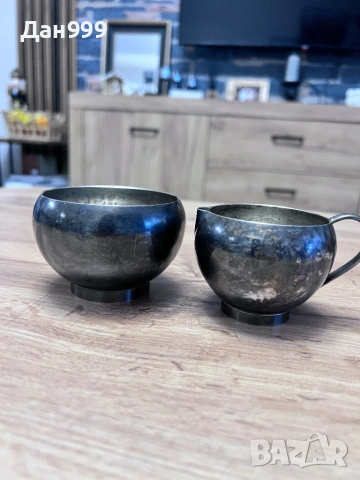 Винтидж компрлект за чай посребрен, снимка 2 - Други - 53177385