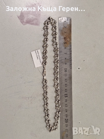 Сребърен синджир 28,36гр, снимка 5 - Колиета, медальони, синджири - 52910045