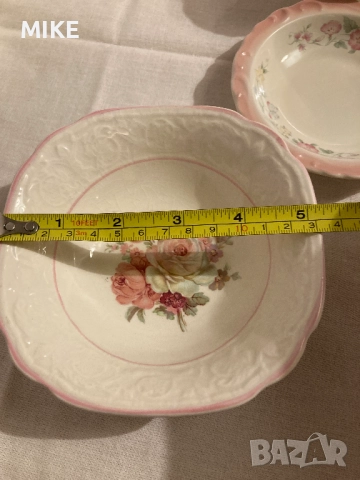 Порцелан- малки чинийки и каничка, снимка 5 - Други - 52333595