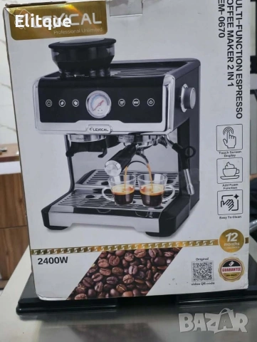 Многофункционална машина за еспресо 2 в 1, Lexical LEM-0670, снимка 2 - Кафемашини - 53046793
