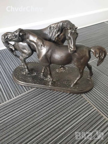 30см-4кг Mene статуетка/стара френска бронзова скулптура/фигура на коне