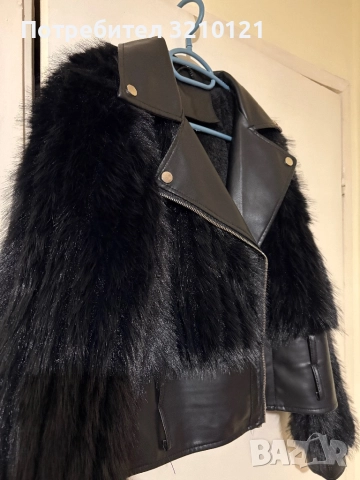 Дамско зимно кожено яке. , снимка 4 - Якета - 52629994