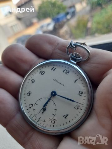 Стар джобен часовник Молния, снимка 2 - Антикварни и старинни предмети - 45482794