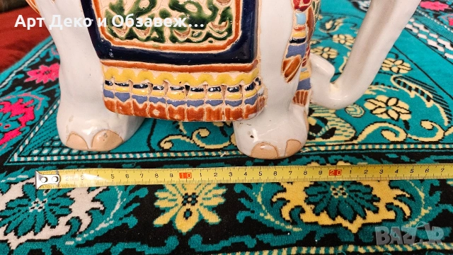 Керамично слонче, снимка 7 - Декорация за дома - 53617607