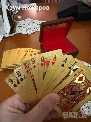 Бутикови карти за игра -999.9Gold Playing Cards, снимка 2 - Карти за игра - 52776386