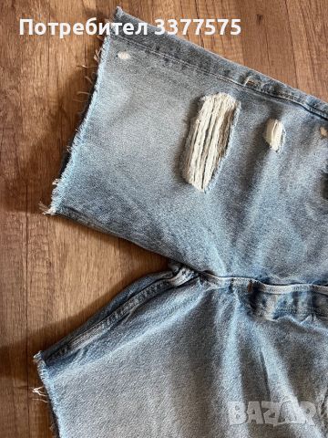 Jack & Jones къси скъсани мъжки дънки, снимка 5 - Къси панталони - 45243541