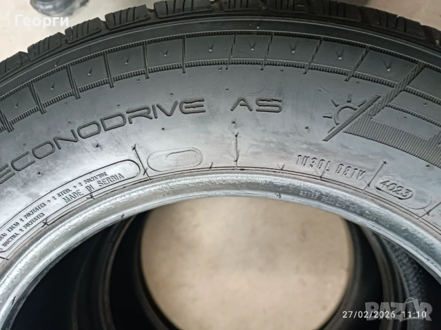 2бр.зимни гуми 215/65/16C Dunlop, снимка 4 - Гуми и джанти - 53663538