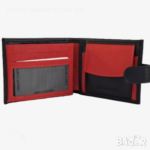 Портфейл от естествена к. NAKISA, снимка 5 - Портфейли, портмонета - 52646897