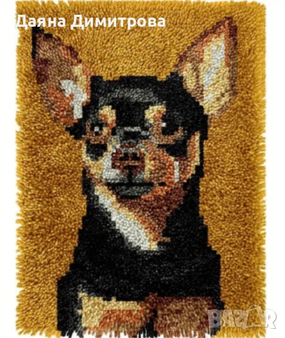 комплект за изработка на пухкаво килимче 