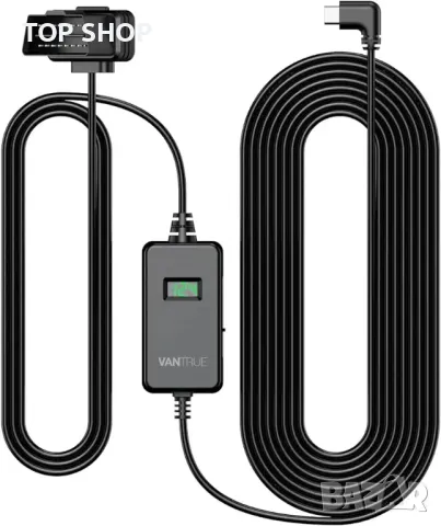 VANTRUE 10ft USB OBD тип C захранващ кабел с LED дисплей, снимка 4 - Друга електроника - 48735200