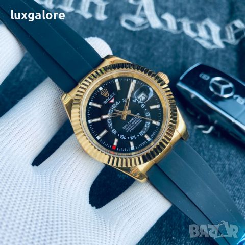 Мъжки часовник Rolex Rolex Sky-Dweller Black с автоматичен механизъм